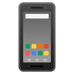 Мобильный телефон Эмодзи на Google Android и Chromebook